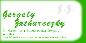 gergely zathureczky business card